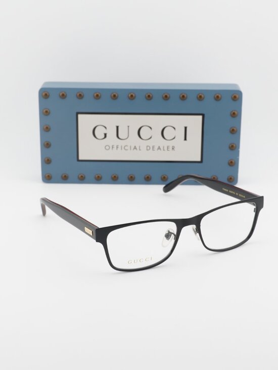 Gucci GG0274OJ 001 Rectangle Eyeglasses 55mm – Black main image 2